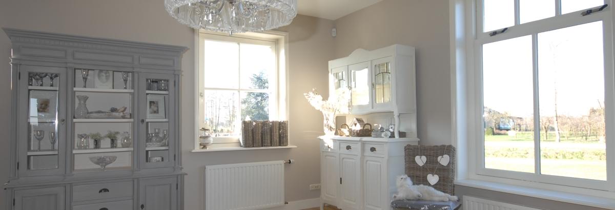 Licht en landelijk interieur